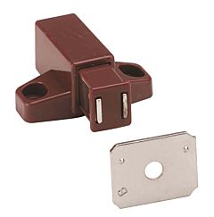 Magnetic Cabinet Touch Latch, Brown, RAA Hardware